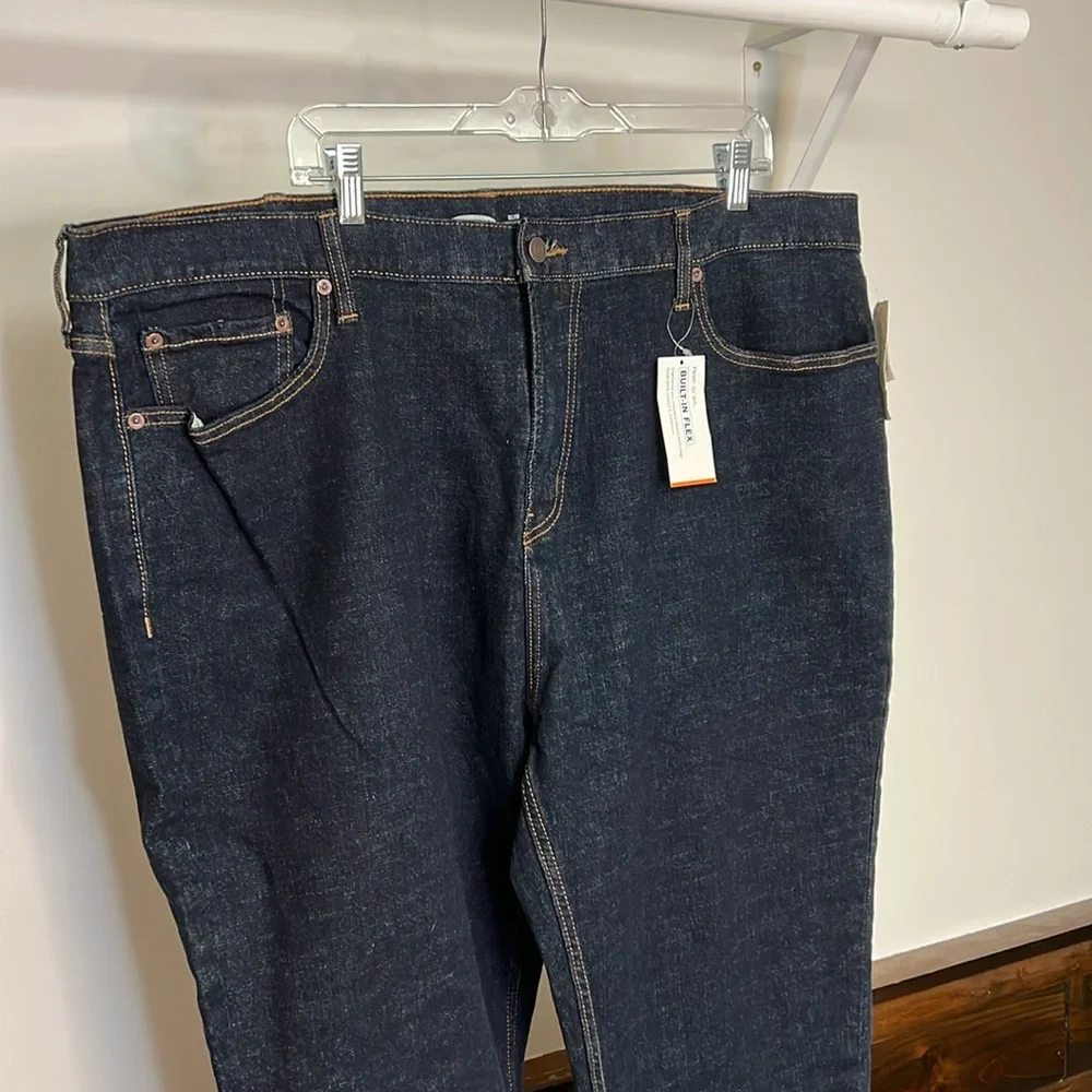 NWT‎ Old Navy Dark Wash Blue Jeans- 44x36
